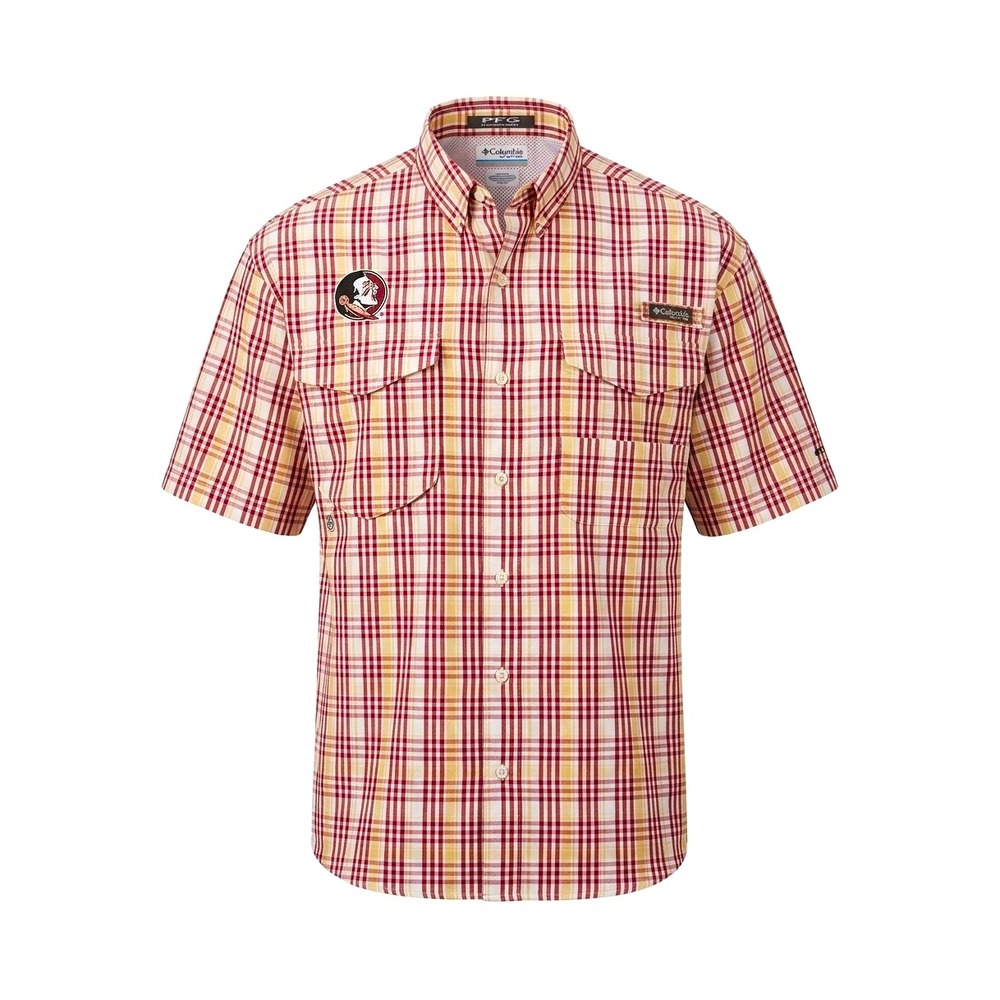 Columbia PFG Super Bonehead Florida State Seminoles Fishing Shirt XL